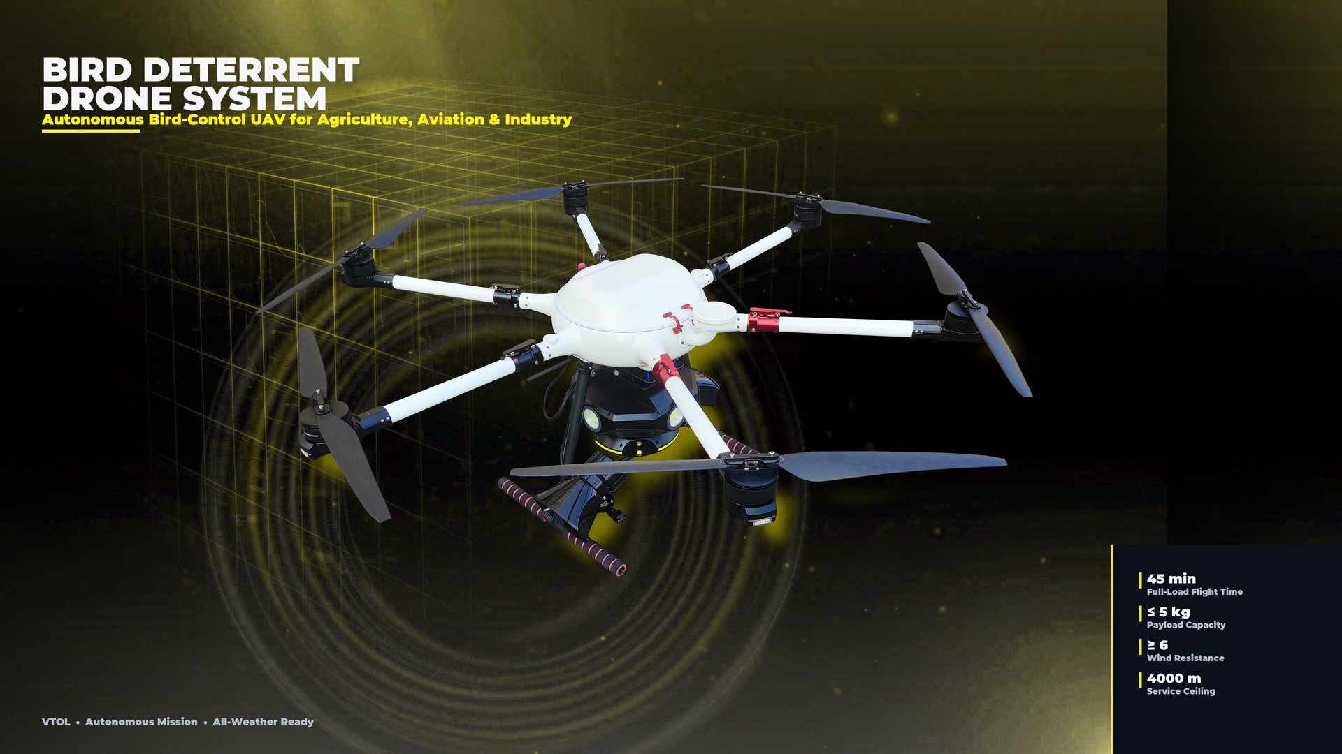 HOPPAX Bird-Deterrent Drone System